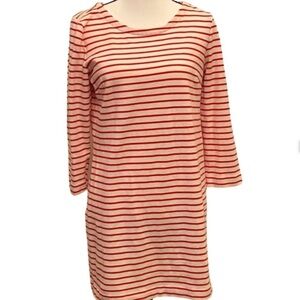 J. CREW Striped Dress Red White Nautical